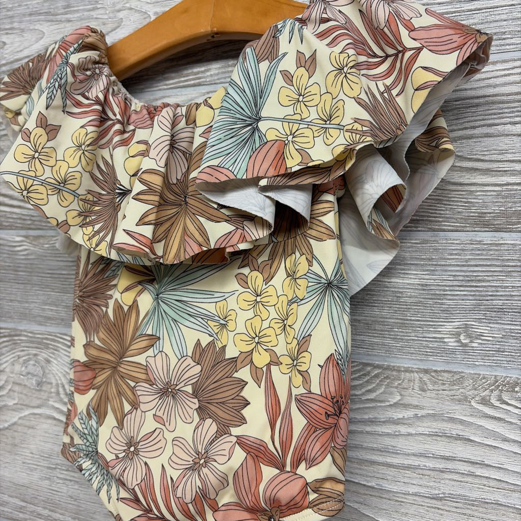 Off Shoulder Swimsuit Flowers 18-24M