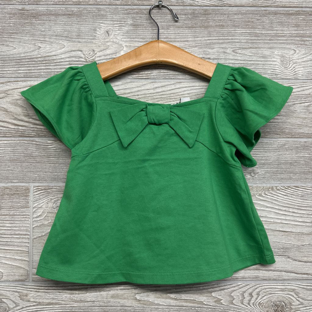 NEW Flutter Sleeve Shirt Bow 2T