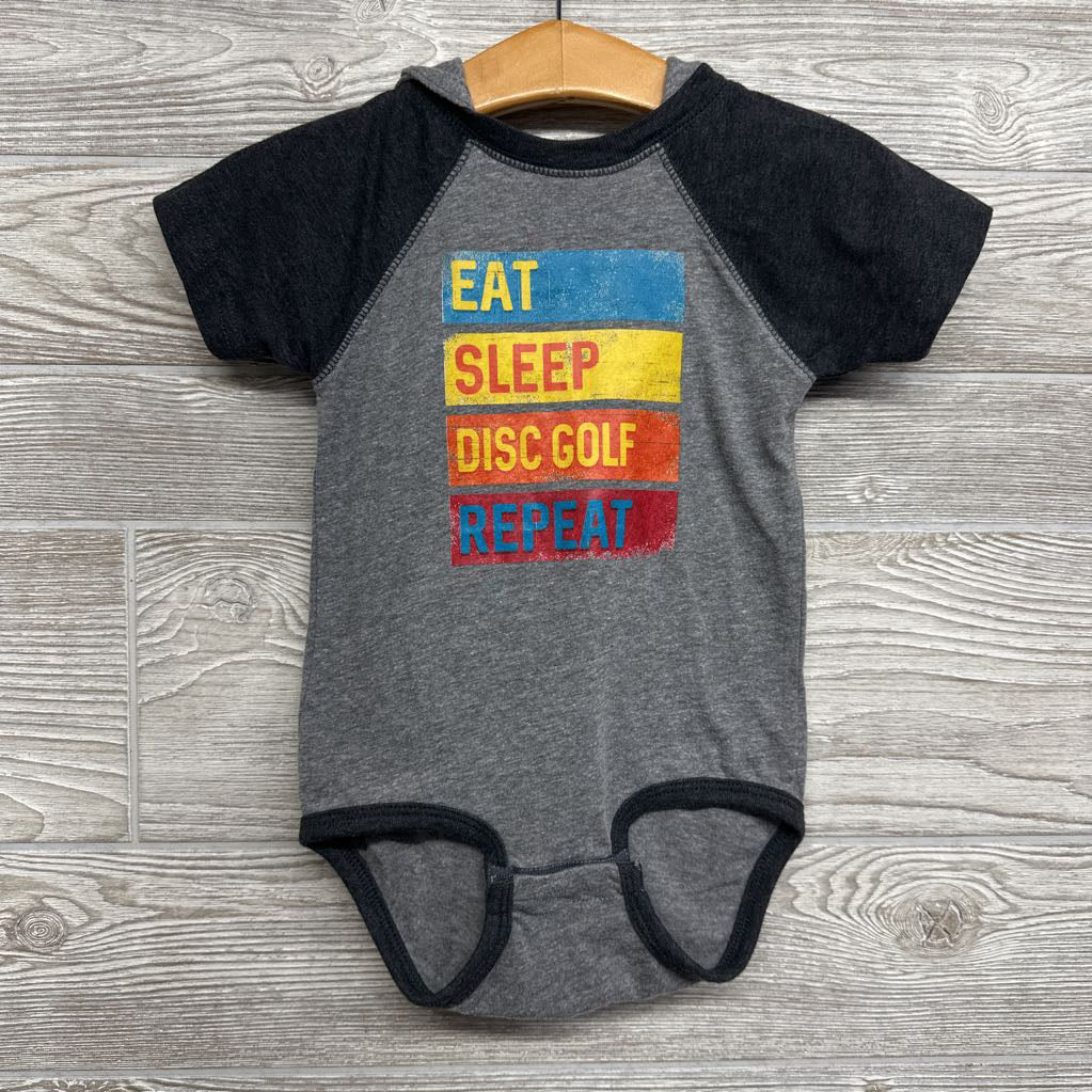 Bodysuit W/ Hood Eat Sleep Disc Golf Repeat 12M