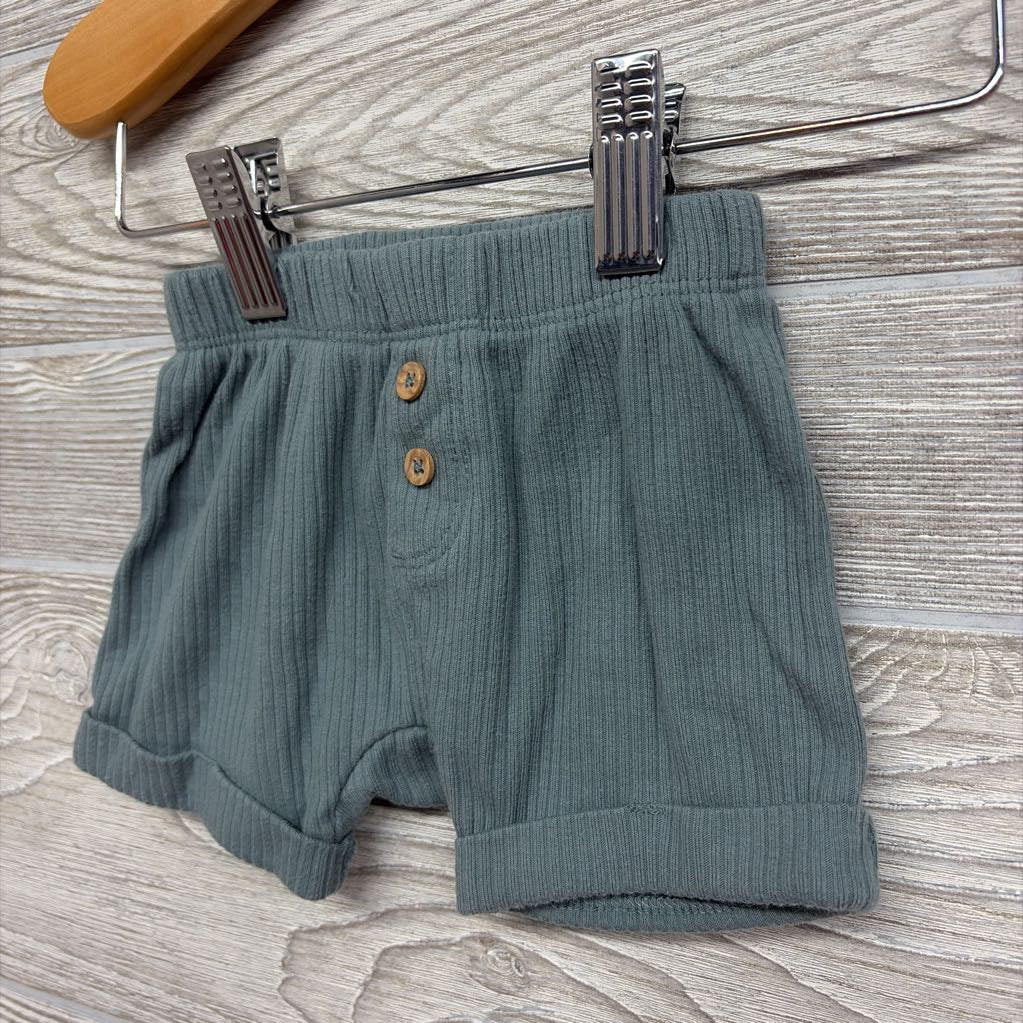 Ribbed Harem Shorts Buttons 6M