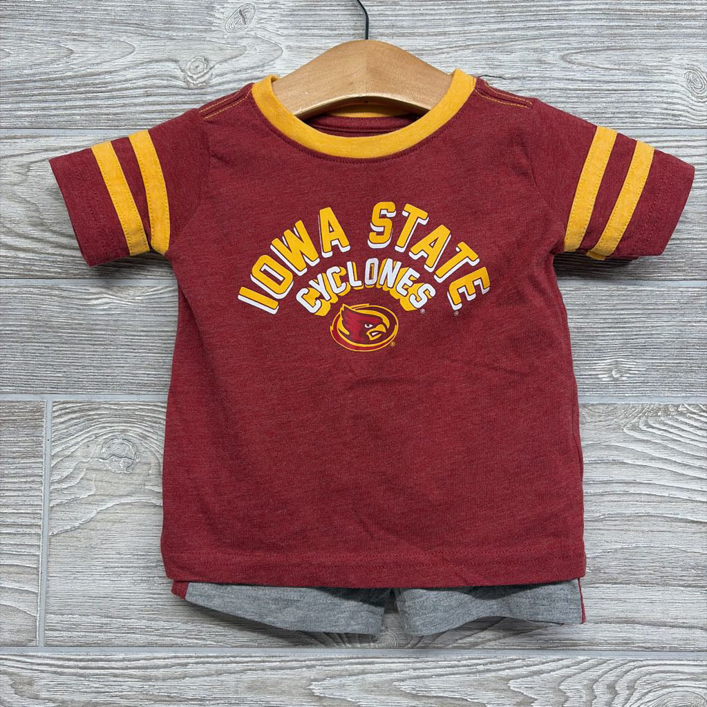 Shirt & Shorts ISU Cyclones Stripes 6-12M