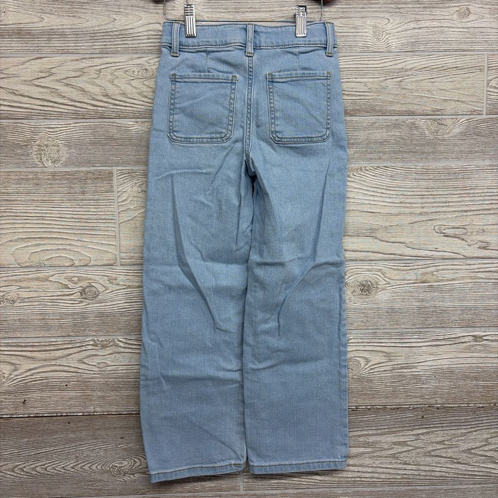 Wide Leg Jeans Embroidered Flowers 7