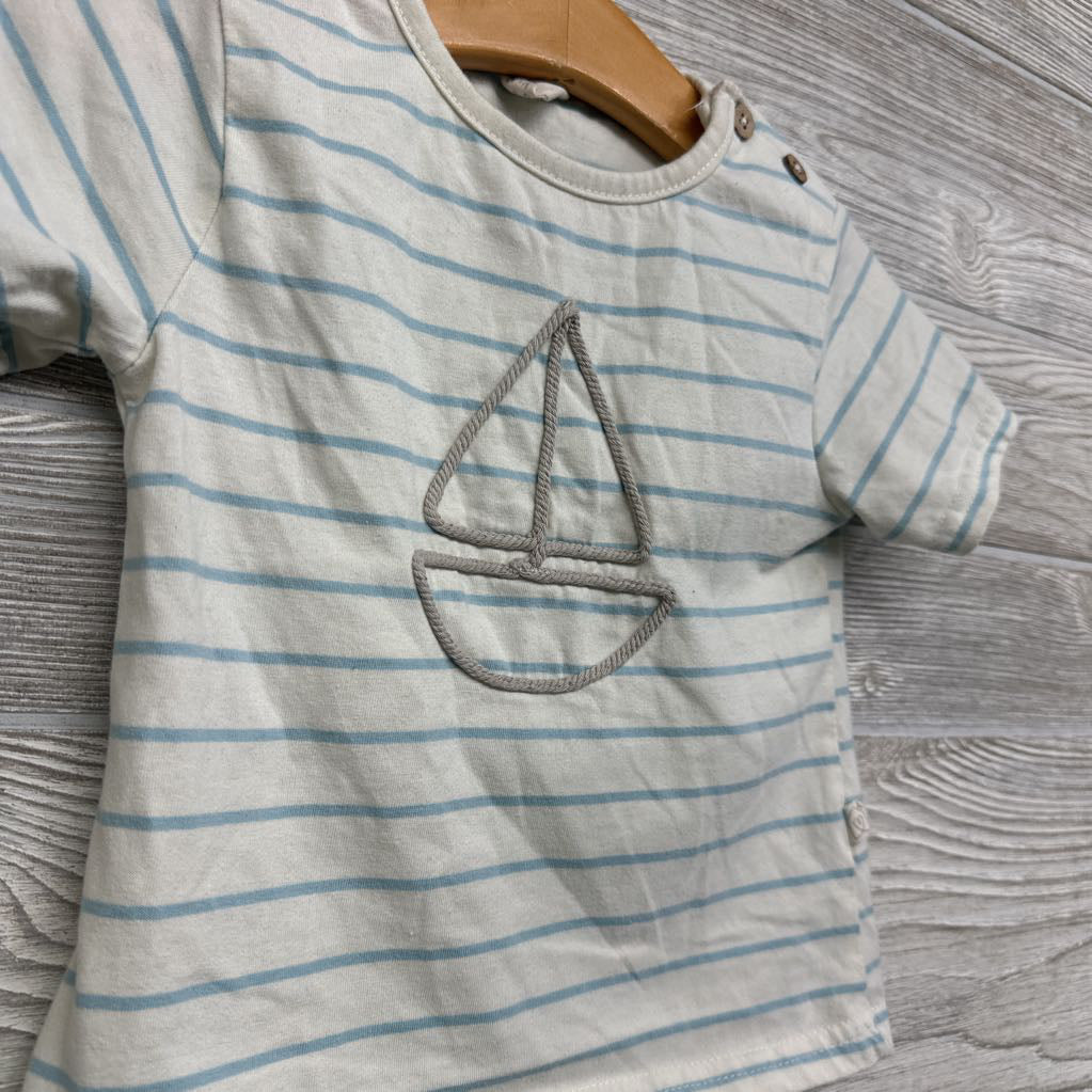 Shirt Stripes Sail Boat 24M