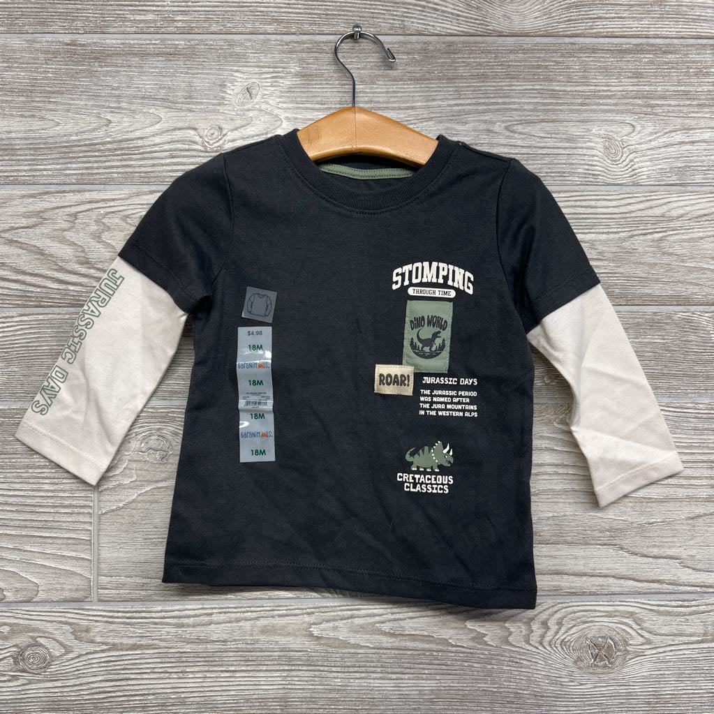 NEW LS Shirt Stomping Through Time 18M