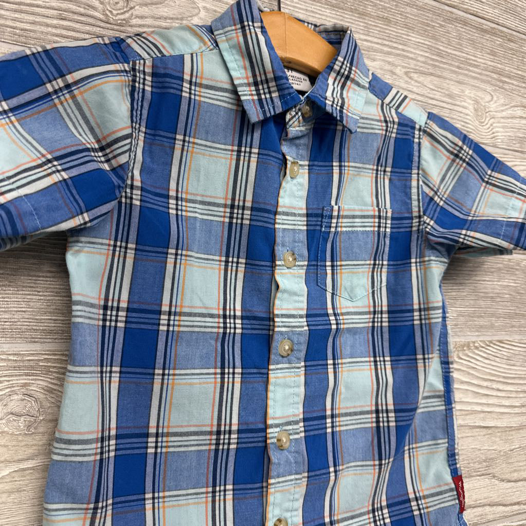 Plaid Button Up Shirt 3T