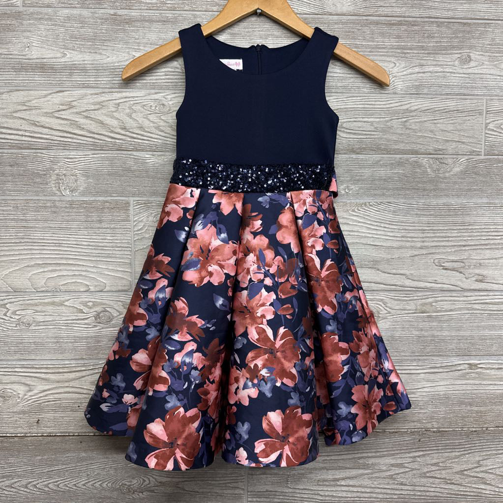 Tank Twirl Dress Flowers Sequins 6X