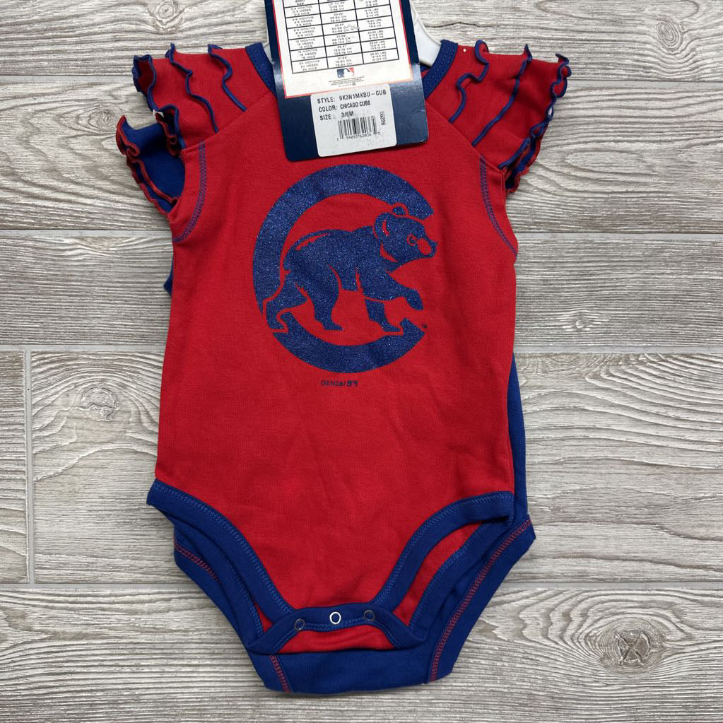 NEW 2 Pc Bodysuit Set Chicago Cubs 3-6M