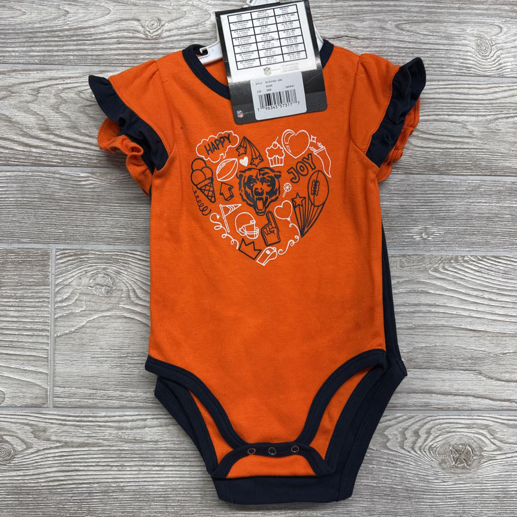 NEW 2 Pc Bodysuit Set Chicago Bears 6-9M