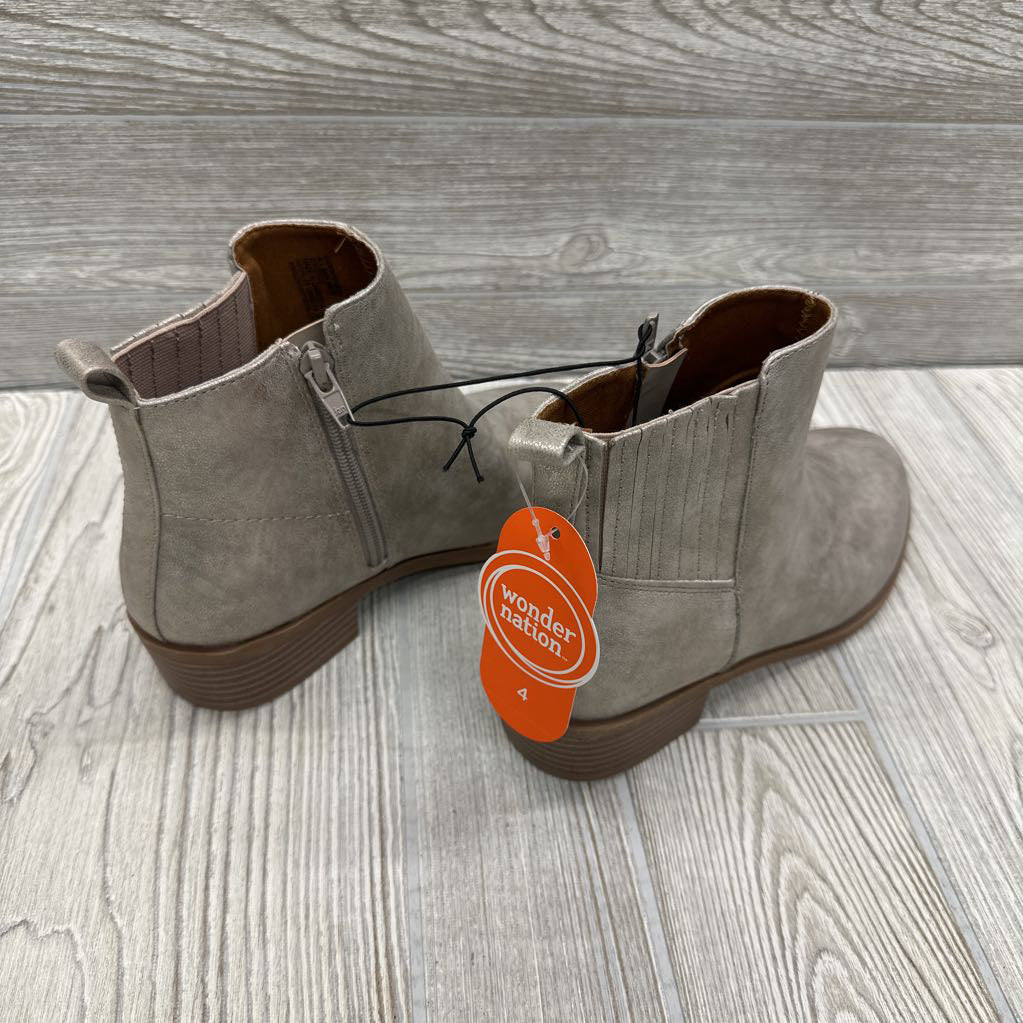NEW Ankle Boots Side Zip 4y
