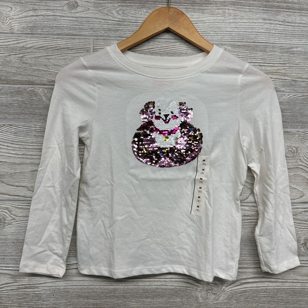 NEW LS Shirt Flip Sequins Dog 8
