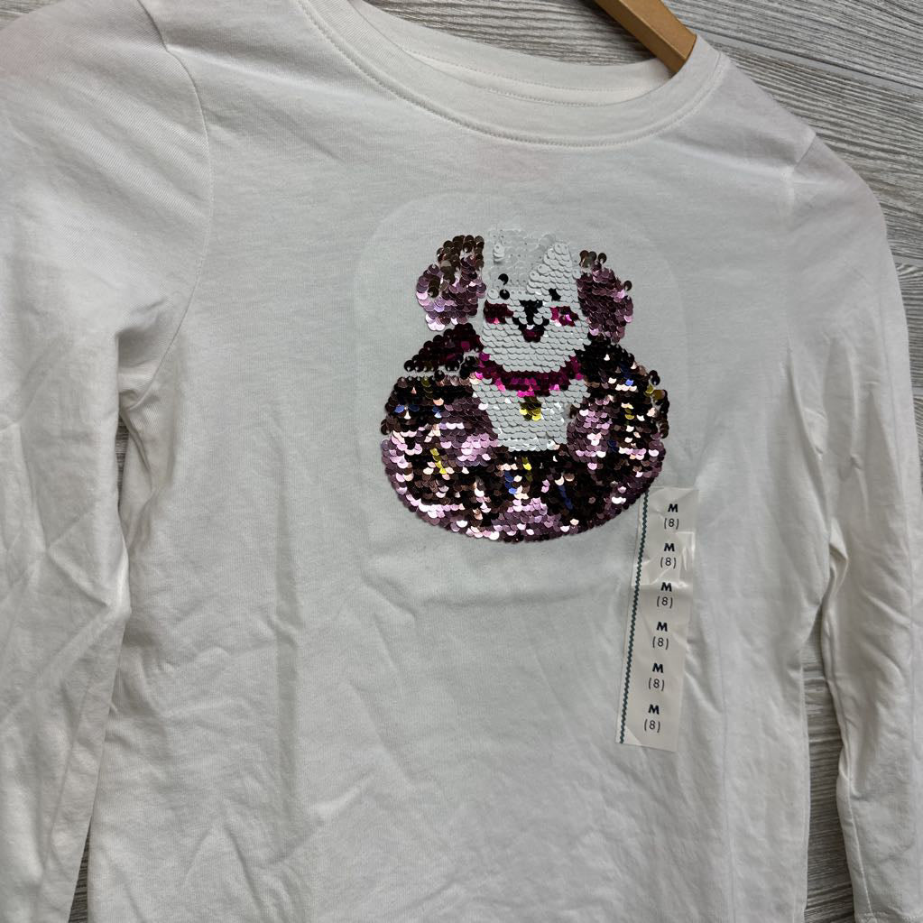 NEW LS Shirt Flip Sequins Dog 8