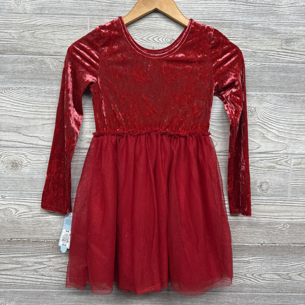Crushed Velvet Dress Tulle Glitter Skirt 8