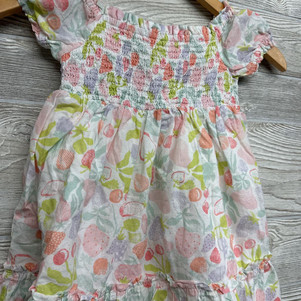Smocked Puff Sleeve Dress Fruit 4
