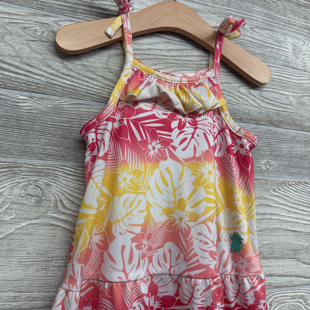 Tank Dress Flowers 4t