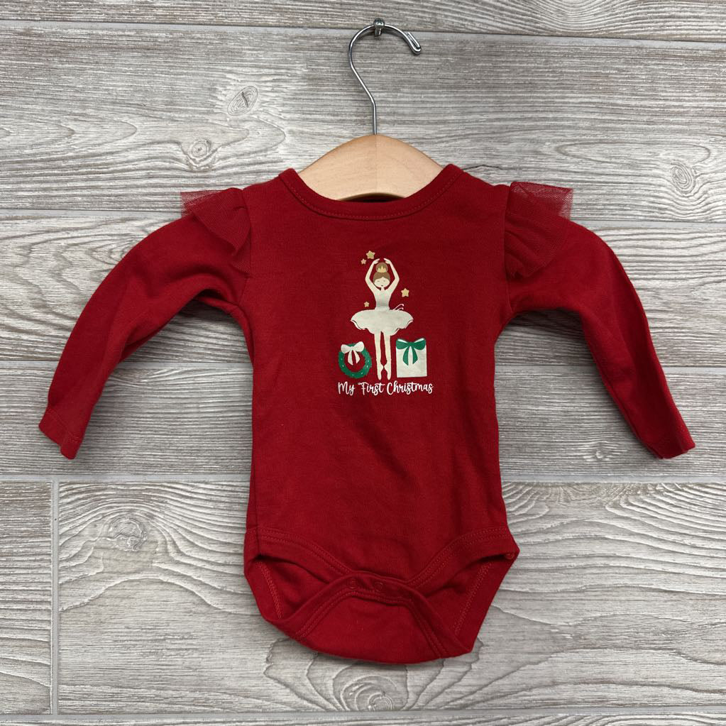 LS Bodysuit My First Christmas 3-6M