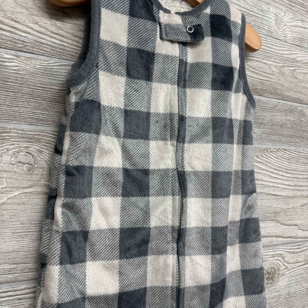 Sherpa Lined Sleepsack Buffalo Plaid 3-6M