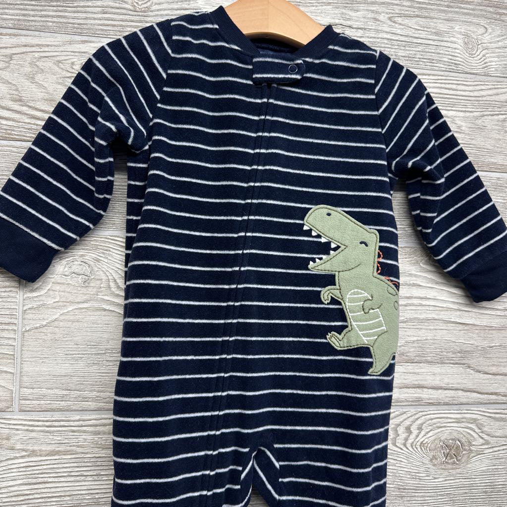 Blanket Sleeper Stripes Dinosaur 12M
