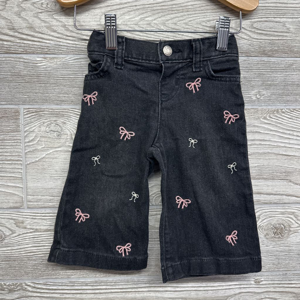 Wide Leg Jeans Bows 12M