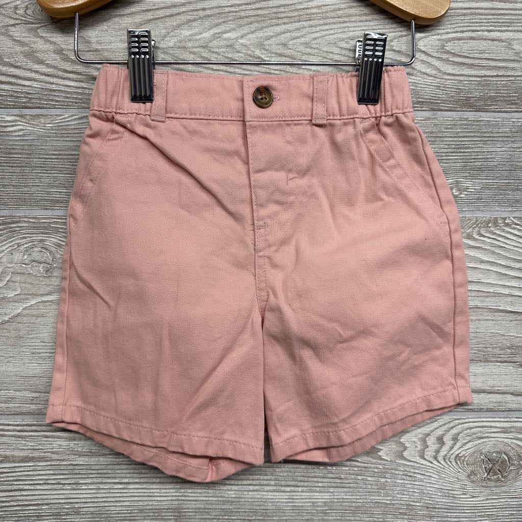 Chambray Button Up Shirt Anchor & Flat Front Shorts 24M