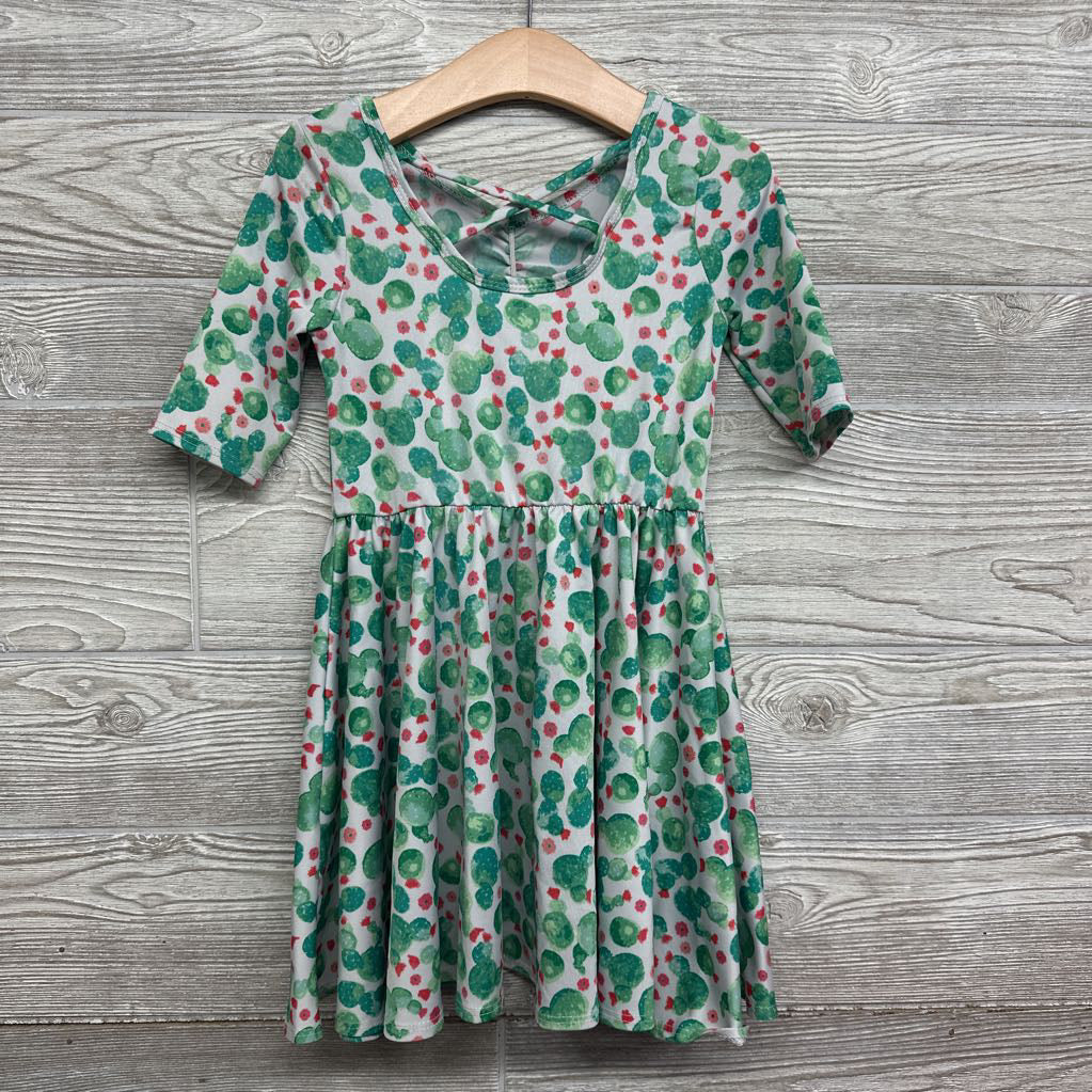 Twirl Dress Cactus 3-4