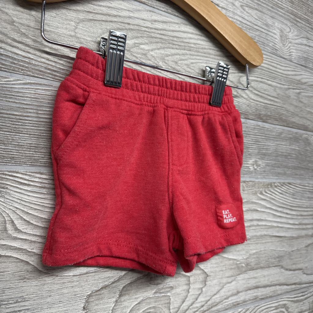French Terry Shorts Eat. Play. Repeat. 3-6M