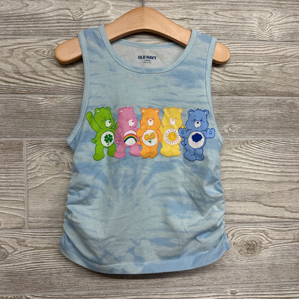 Ruched Tank Top Tie Dye Care Bears 10-12