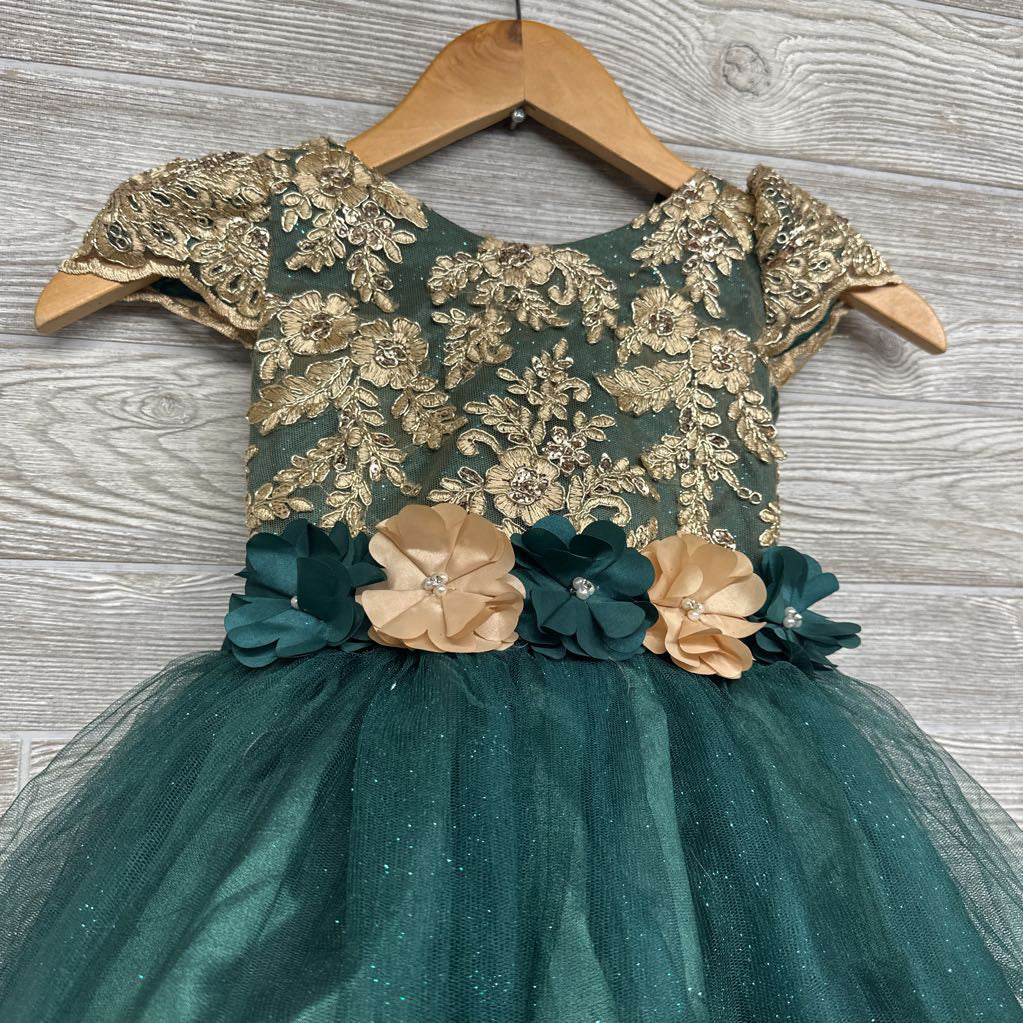 Glitter Tulle Dress Flowers
