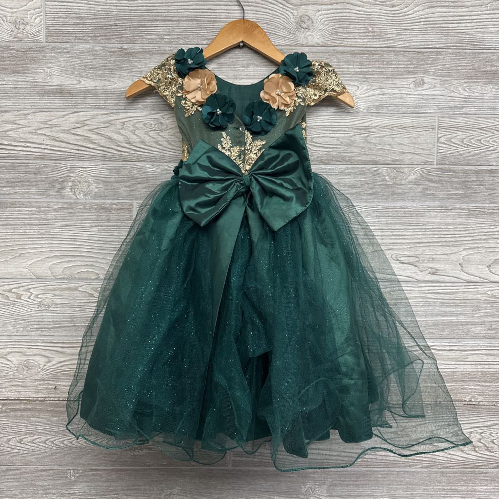 Glitter Tulle Dress Flowers