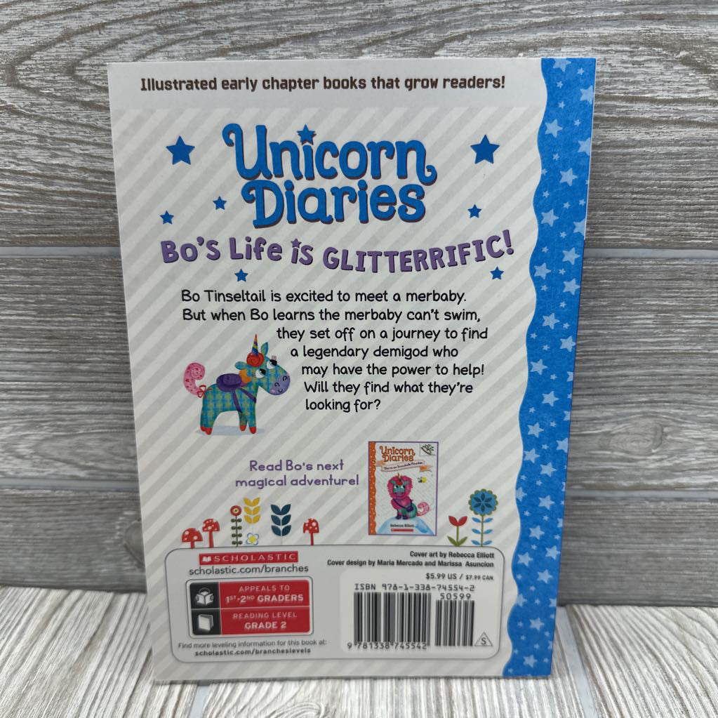 Unicorn Diaries Bo & The Merbaby Branches Book