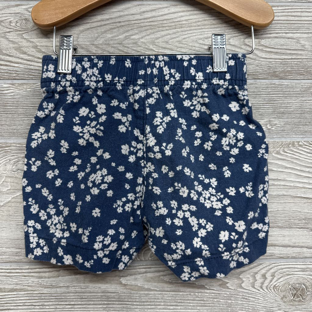 Linen Blend Shorts Flowers 4-5