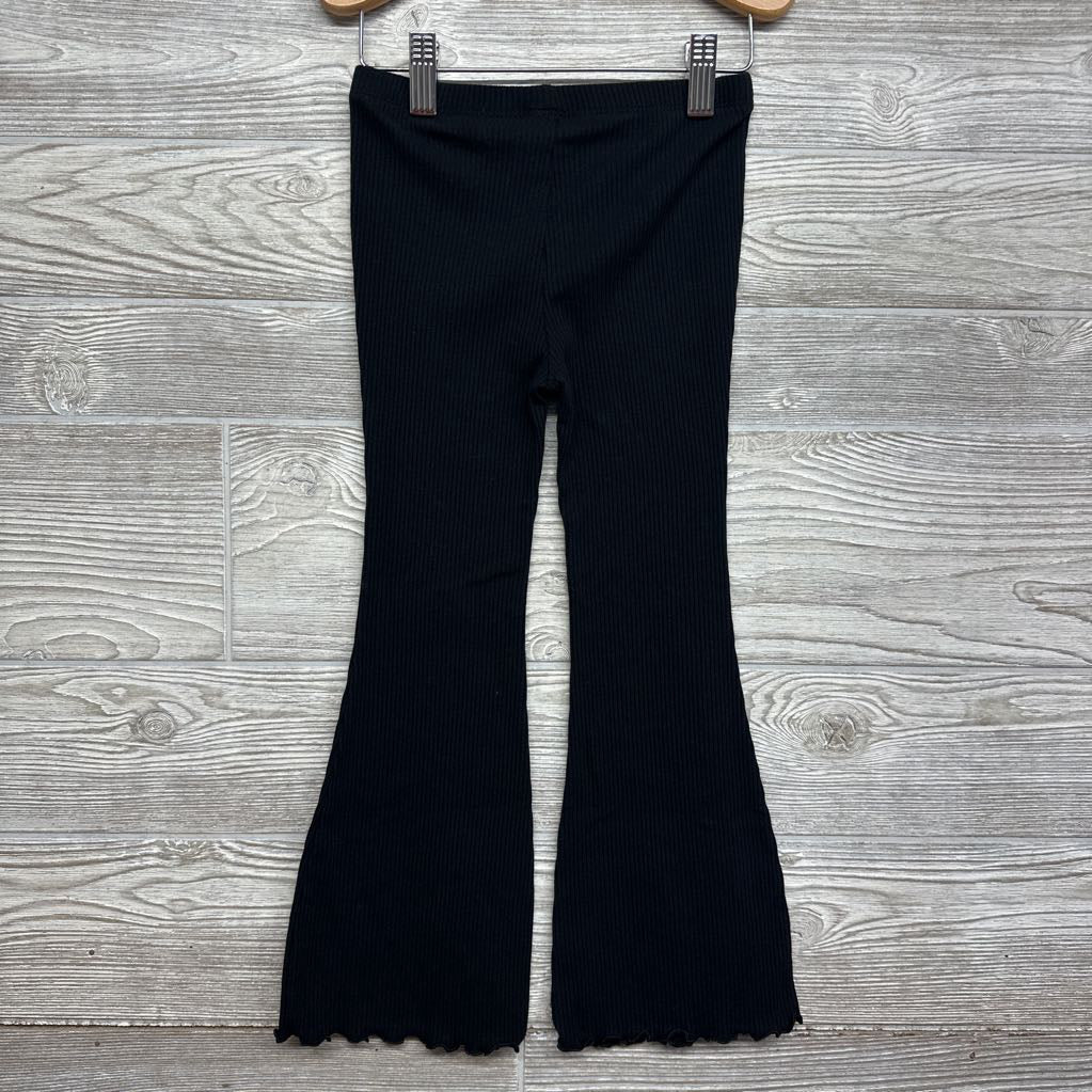 Ribbed Flare Pants Lettuce Trim 5T