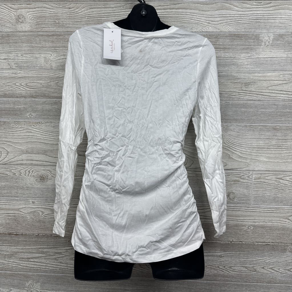 NEW LS Ruched Shirt Medium