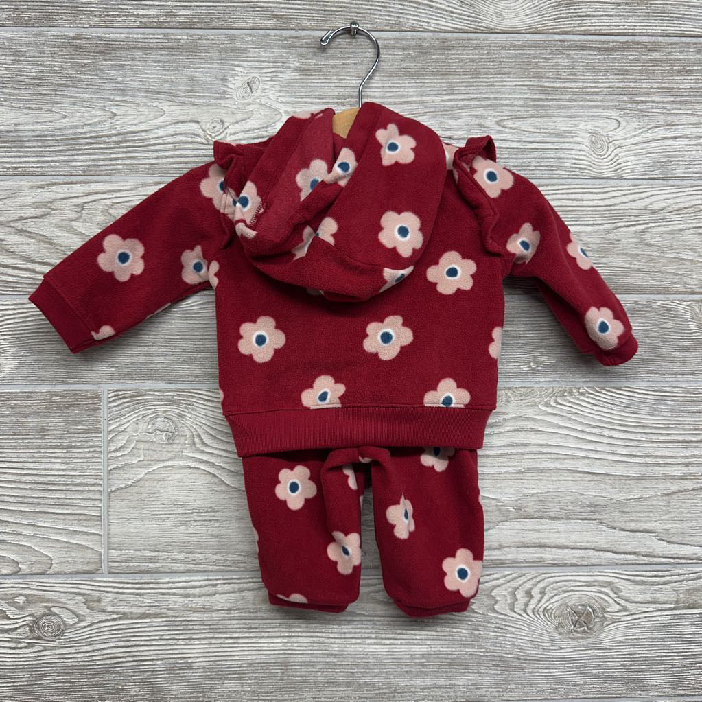 Full Zip Fleece Jacket & Pants Flowers 3M
