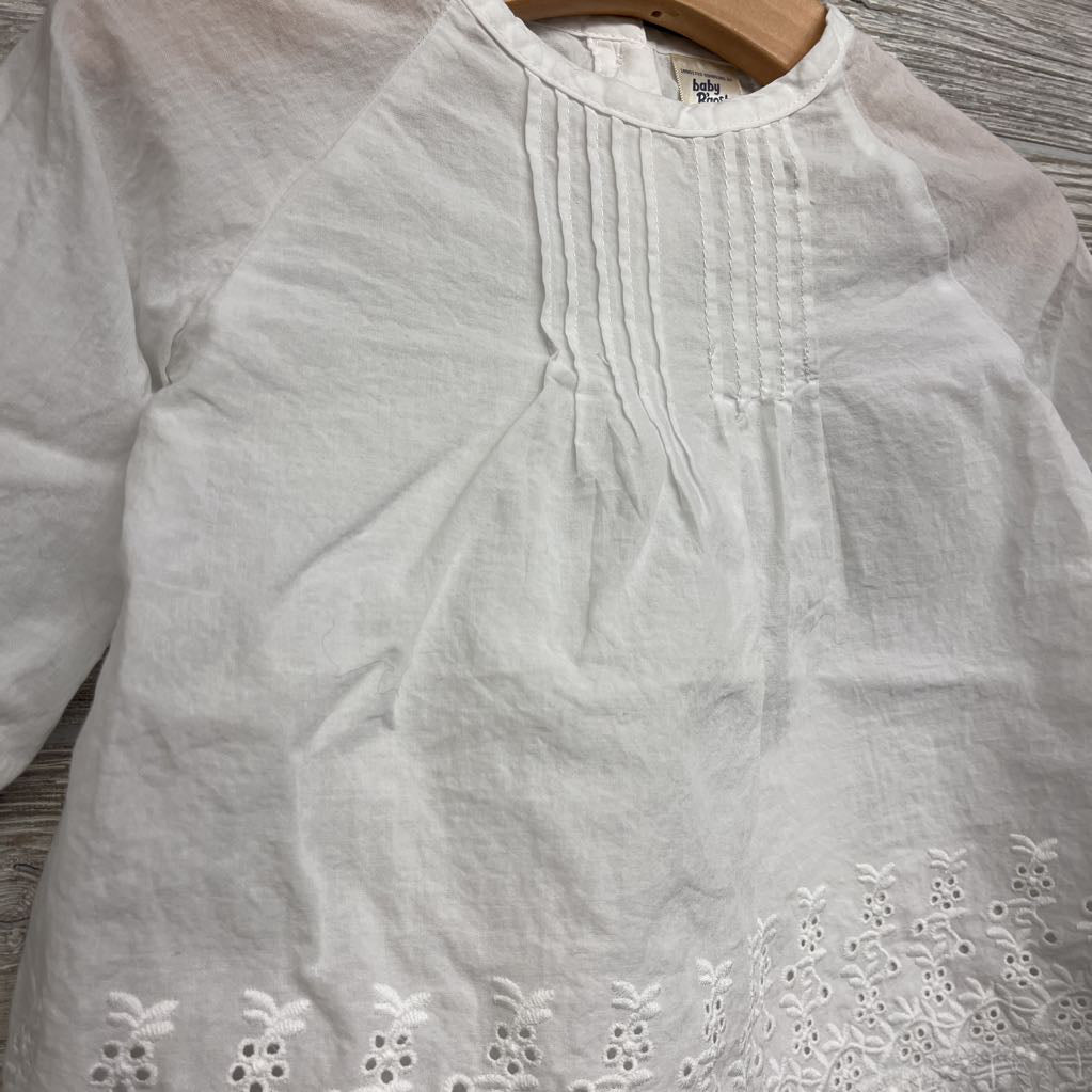 LS Pleated Eyelet Shirt 24M