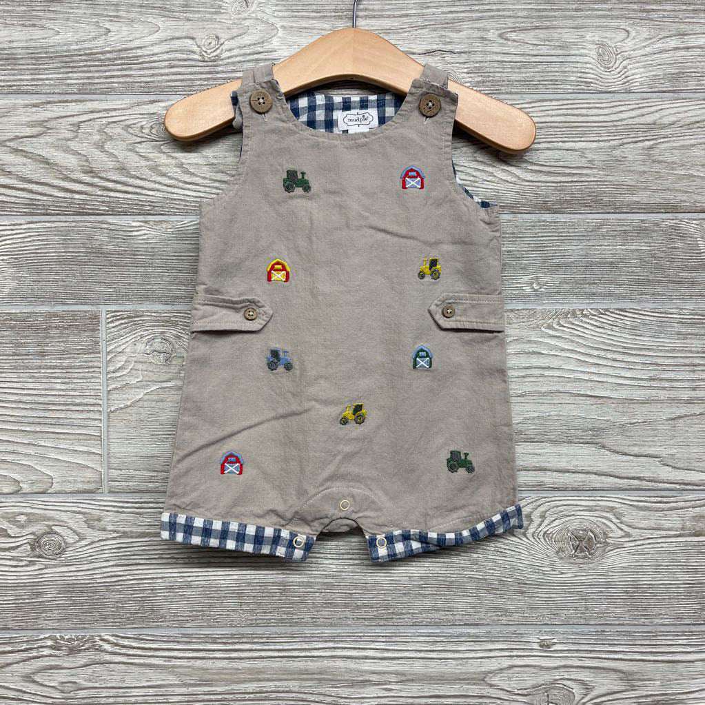 Shortalls Embroidered Tractors Barns 9-12M
