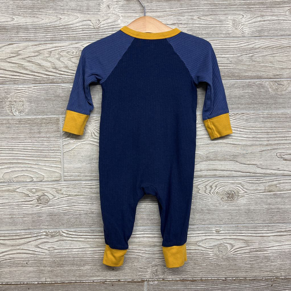 LS Ribbed Henley Outfit 6-9M