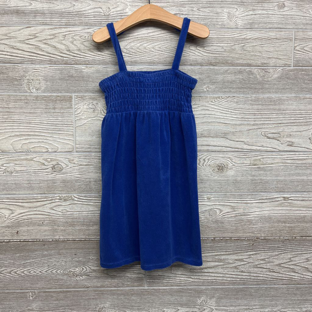 Tan Terry Smocked Swim Cover Up 6-7