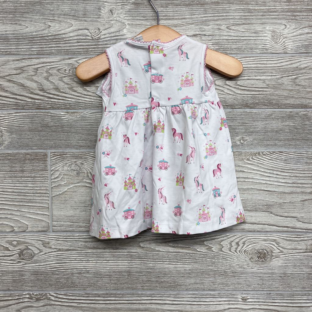 NEW Tank Dress Unicorns Castles 3-6M