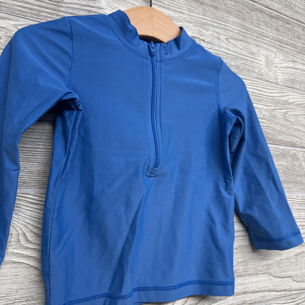 LS Half Zip Rash Guard 12-18M