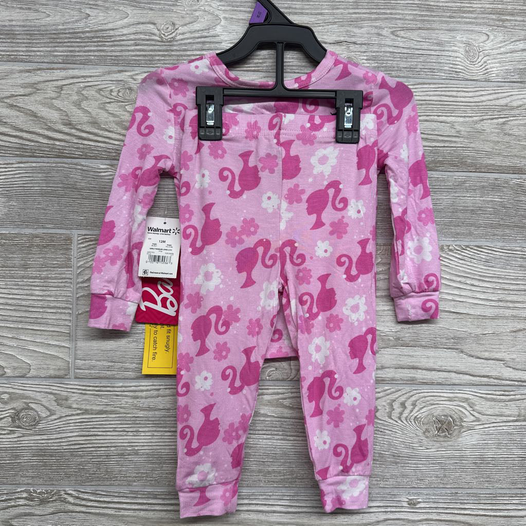 NEW 2 Pc LS Bamboo PJs Flowers 12M