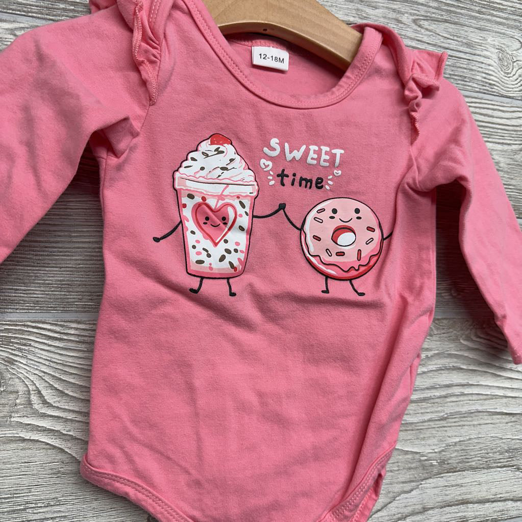 LS Bodysuit Sweet Time 12-18M