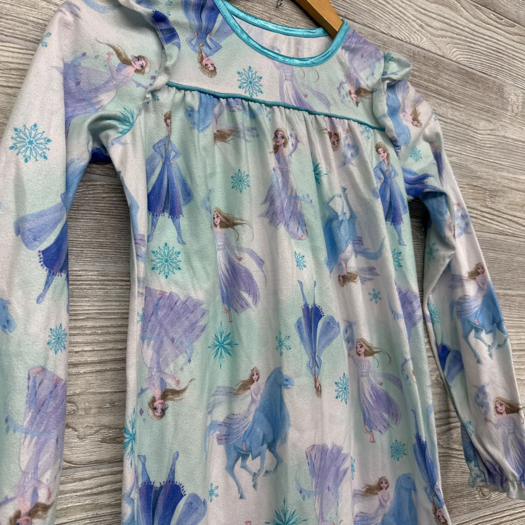 LS PJ Gown Elsa Snowflakes 10-12