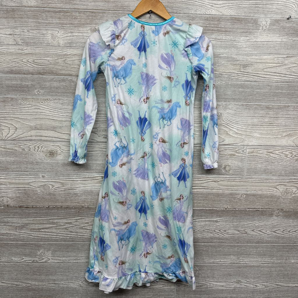 LS PJ Gown Elsa Snowflakes 10-12