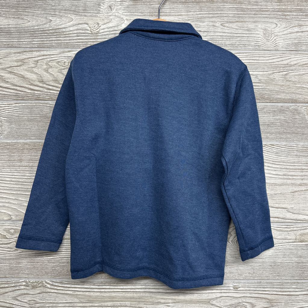 NEW LS French Rib Henley Shirt 5T