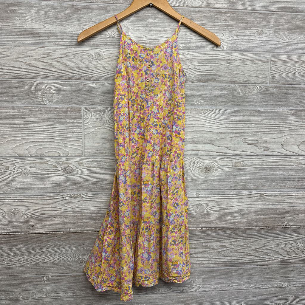 Tank Dress Flowers Buttons 7-8