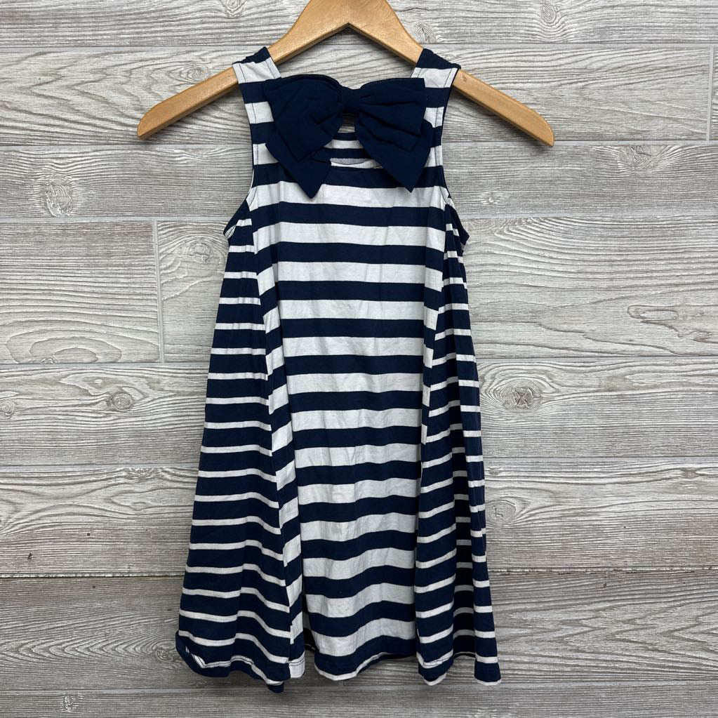 Tank Dress Stripes Anchor 7-8