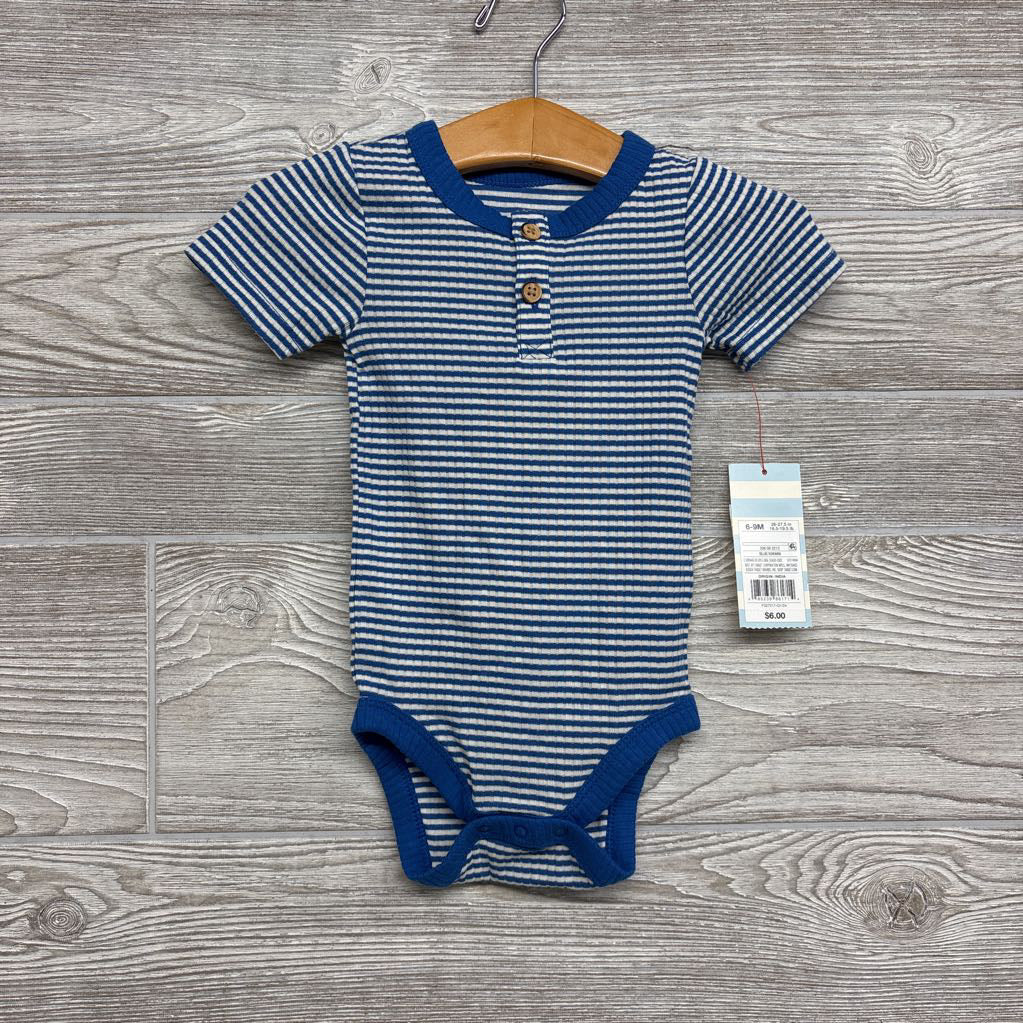 NEW Henley Bodysuit Stripes 6-9M