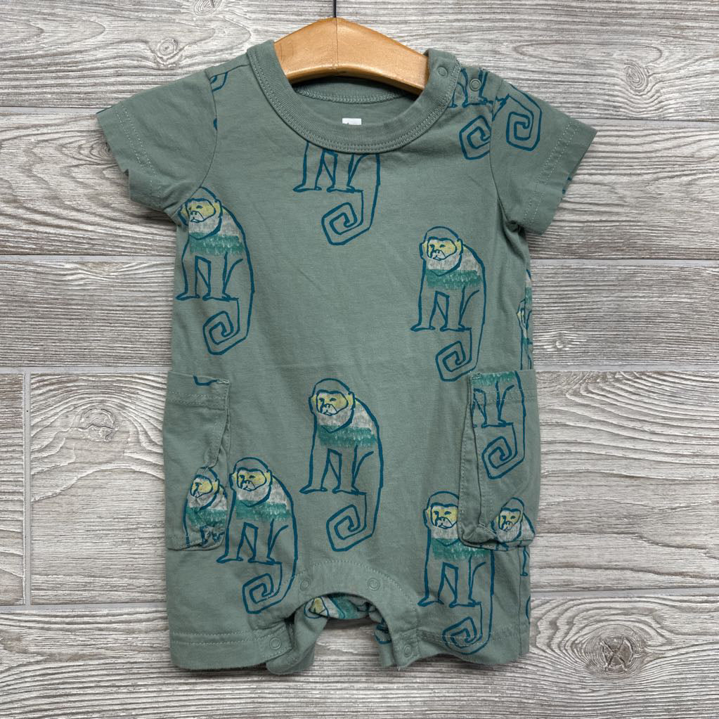 Shorty Romper Monkeys 6-9M