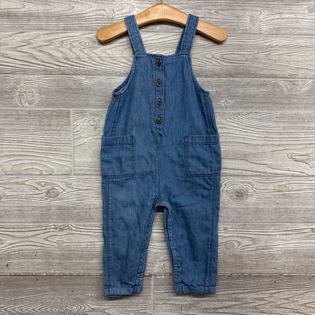 Denim Button Up Overalls 18-24M