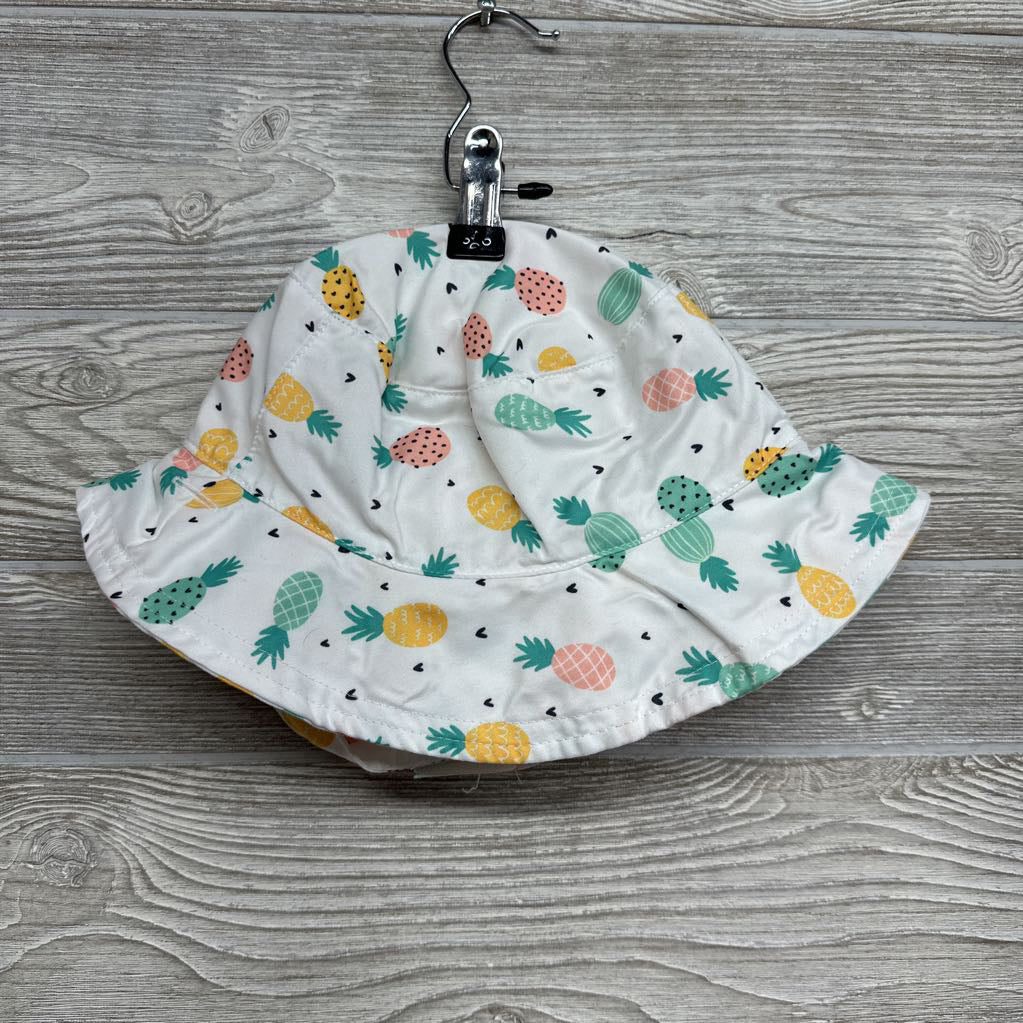 Reversible Sunhat Pineapples Dots